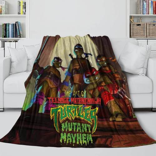Teenage Mutant Ninja Turtles Mutant Mayhem Blanket Flannel Fleece Throw