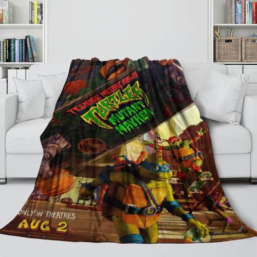 Teenage Mutant Ninja Turtles Mutant Mayhem Blanket Flannel Fleece Throw