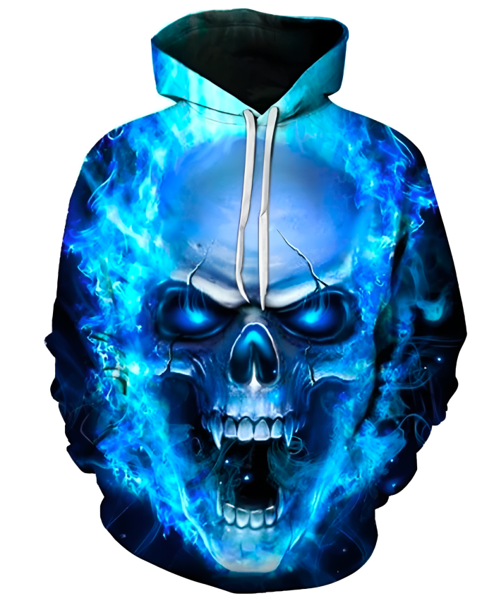 Skull Flames Hoodie