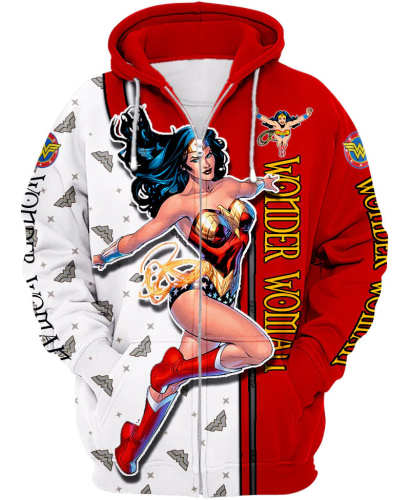 Wonder Woman Zip Up Hoodie