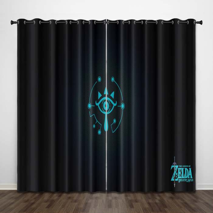 The Legend Of Zelda Curtains Pattern Blackout Window Drapes