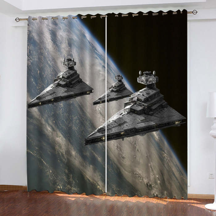 Star Wars Curtains Blackout Window Drapes Room Decoration