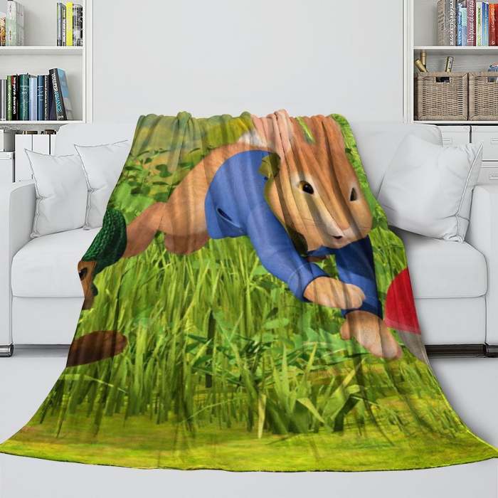 Peter Rabbit Blanket Flannel Throw Room Decoration