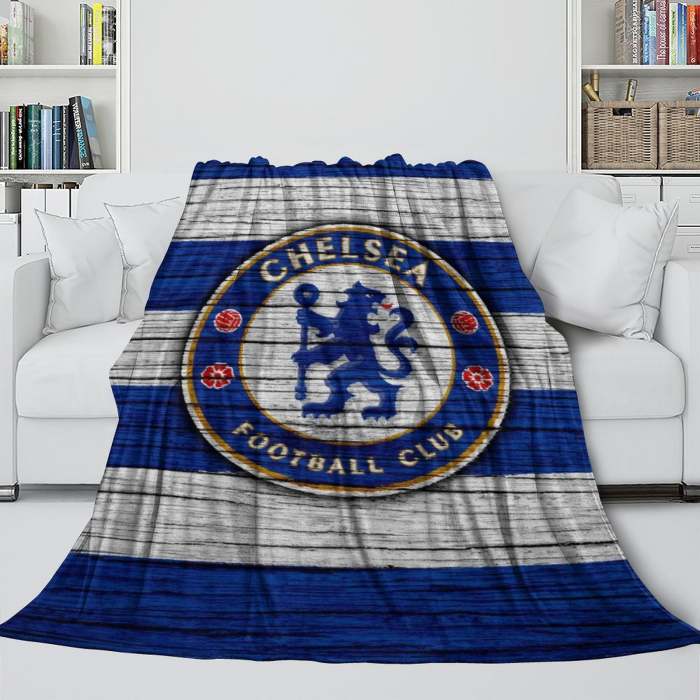 Chelsea Football Club Blanket Flannel Throw Room Decoration