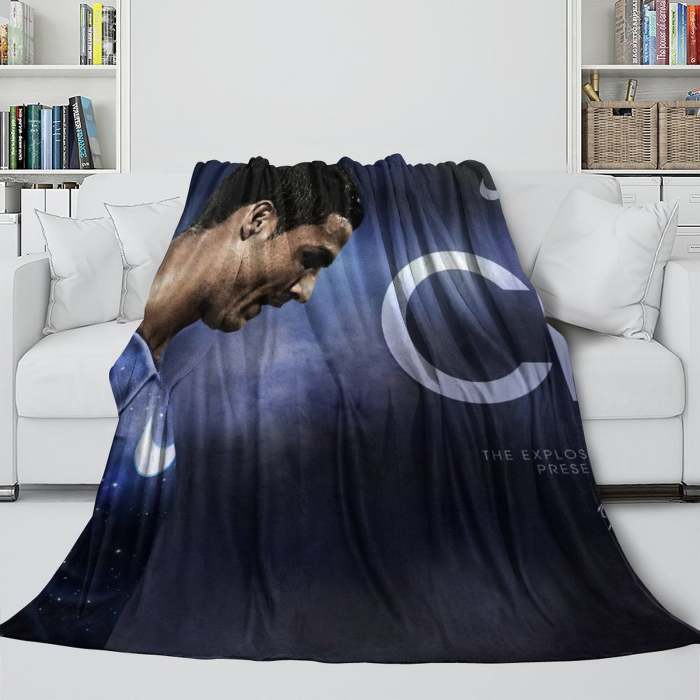 Cr7 Cristiano Ronaldo Blanket Flannel Throw Room Decoration