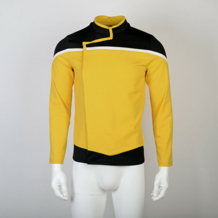 Star Trek Lower Decks Captain Freeman Red Uniform Ensign Rutherford Yellow Blue Male Top Shirts