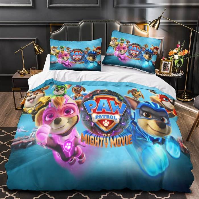 Paw Patrol The Mighty Movie Bedding Set Quilt Duvet Cover Without Filler