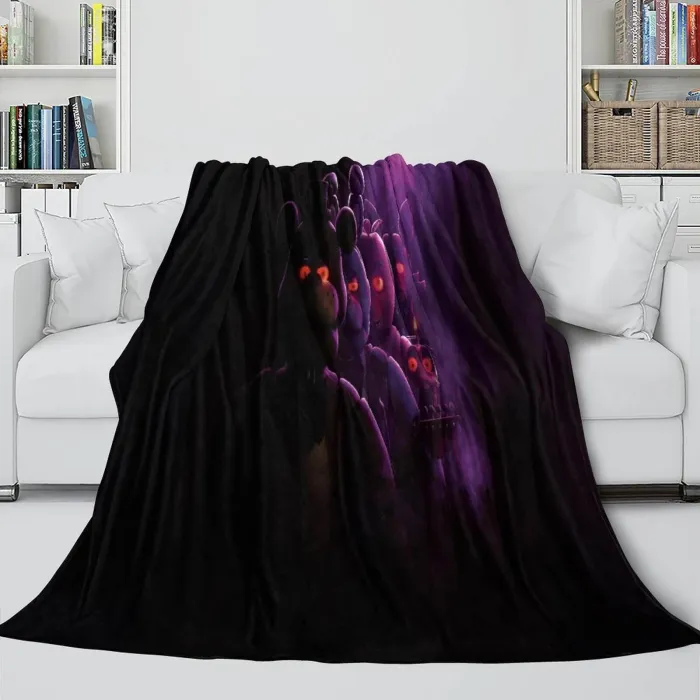 Movie Five Nights At Freddys Blanket Flannel Fleece Throw Room Decoration