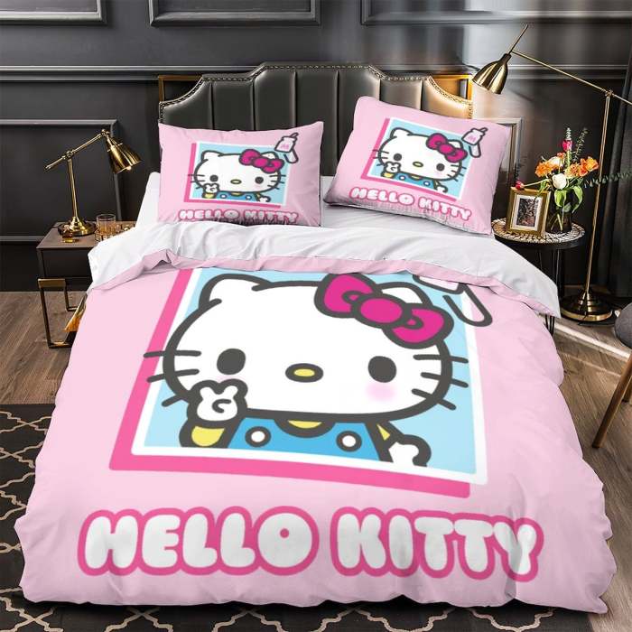 Sanrio Hello Kitty Bedding Set Quilt Duvet Cover Without Filler