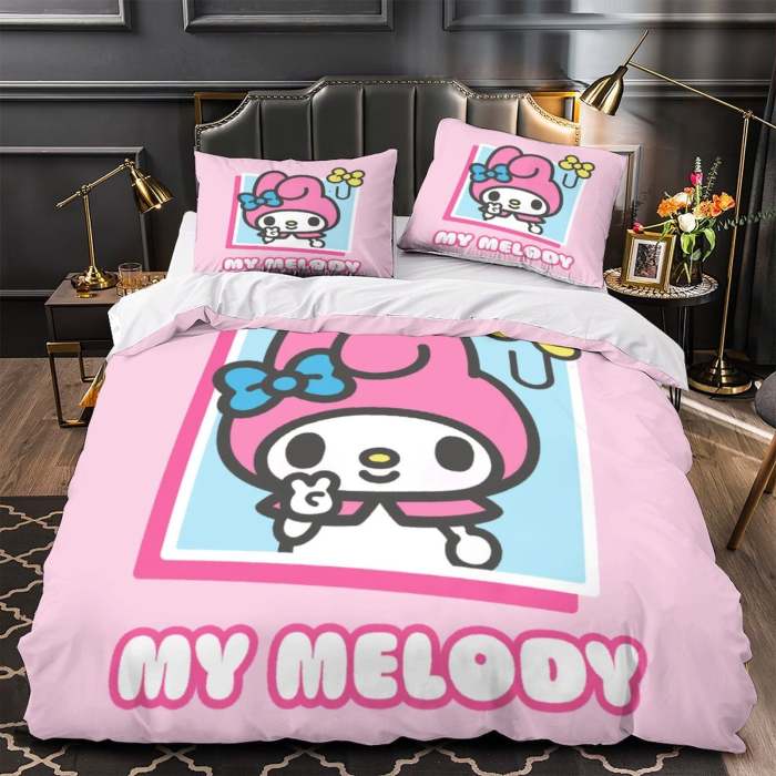 My Melody Bedding Set Pattern Quilt Duvet Cover Without Filler