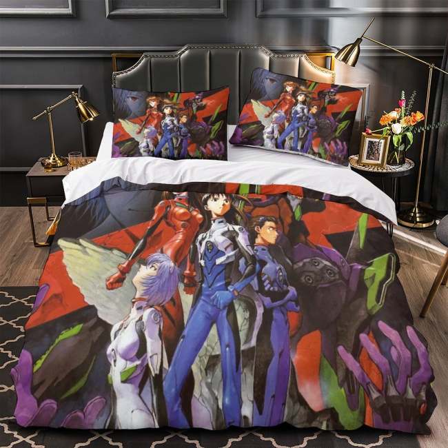 Evangelion Bedding Set Quilt Duvet Cover Without Filler