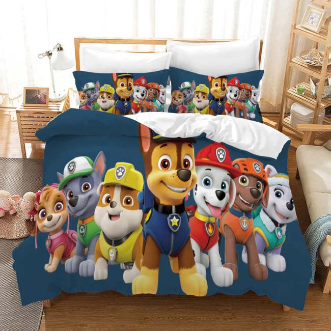 Paw Patrol Bedding Set Kids Duvet Cover Without Filler