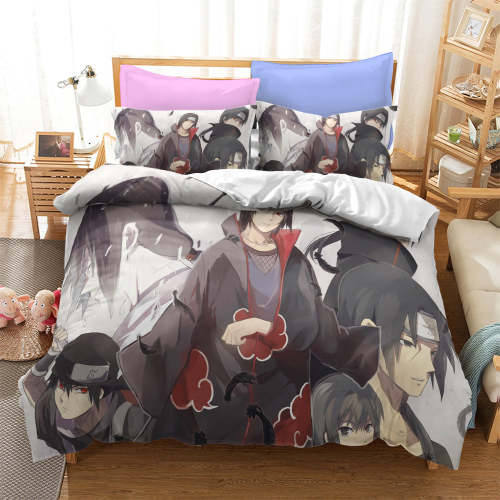 Naruto Uchiha Itachi Bedding Set Pattern Quilt Duvet Cover Without Filler