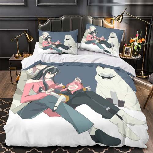 Anime Spy X Family Bedding Set Kids Duvet Cover Without Filler