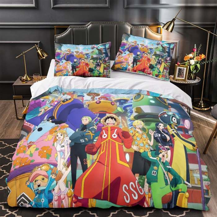 Anime One Piece Bedding Set Kids Duvet Cover Without Filler