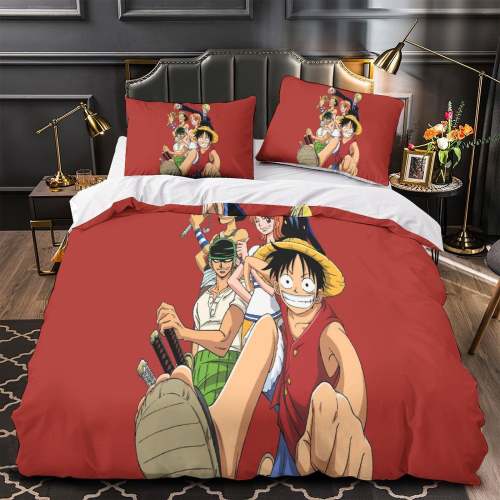 Anime One Piece Bedding Set Kids Duvet Cover Without Filler