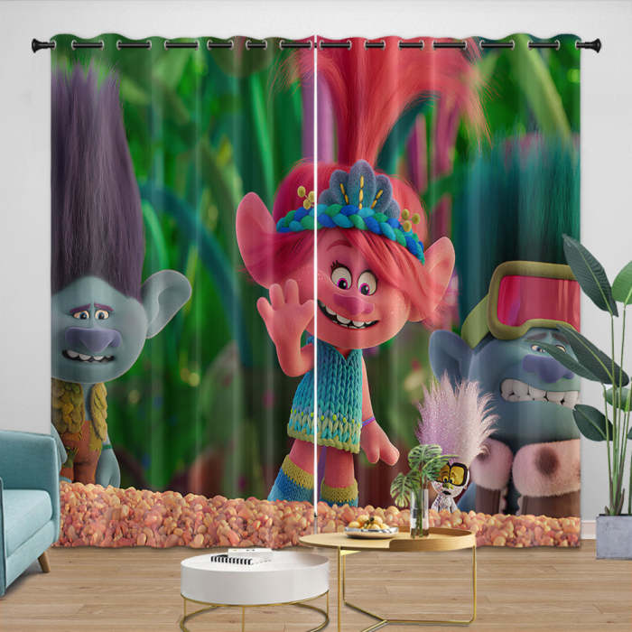 Trolls Adventure Curtains Blackout Window Drapes