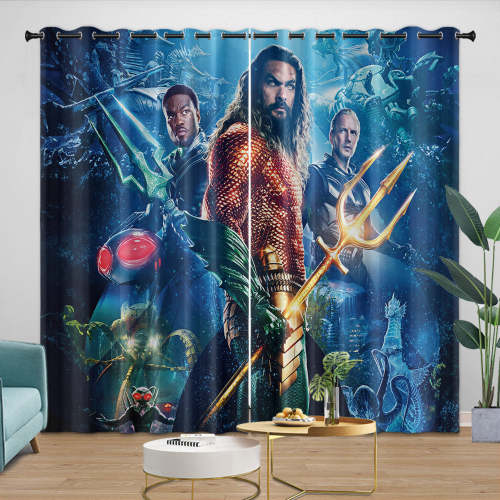 Aquaman And The Lost Kingdom Curtains Blackout Window Drapes