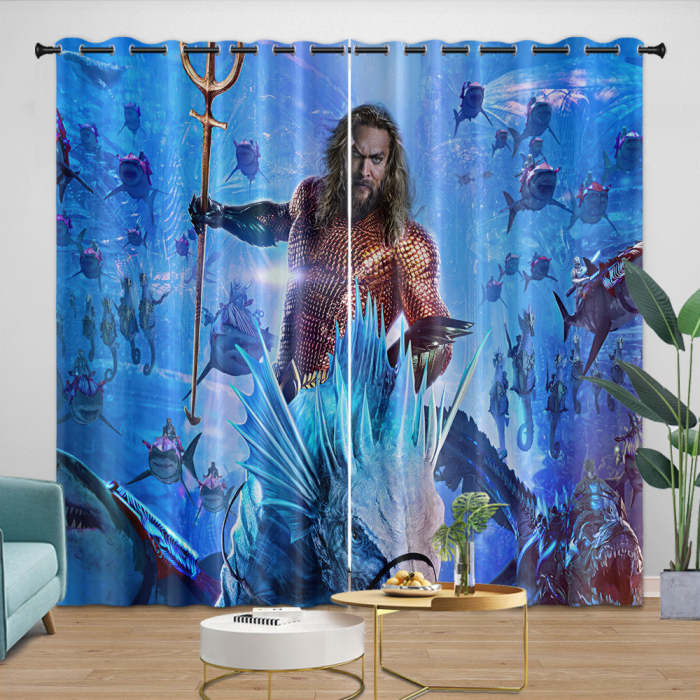 Aquaman And The Lost Kingdom Curtains Blackout Window Drapes