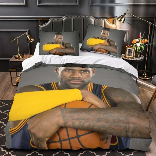 Lakers Lebron Raymone James Bedding Set Kids Duvet Cover