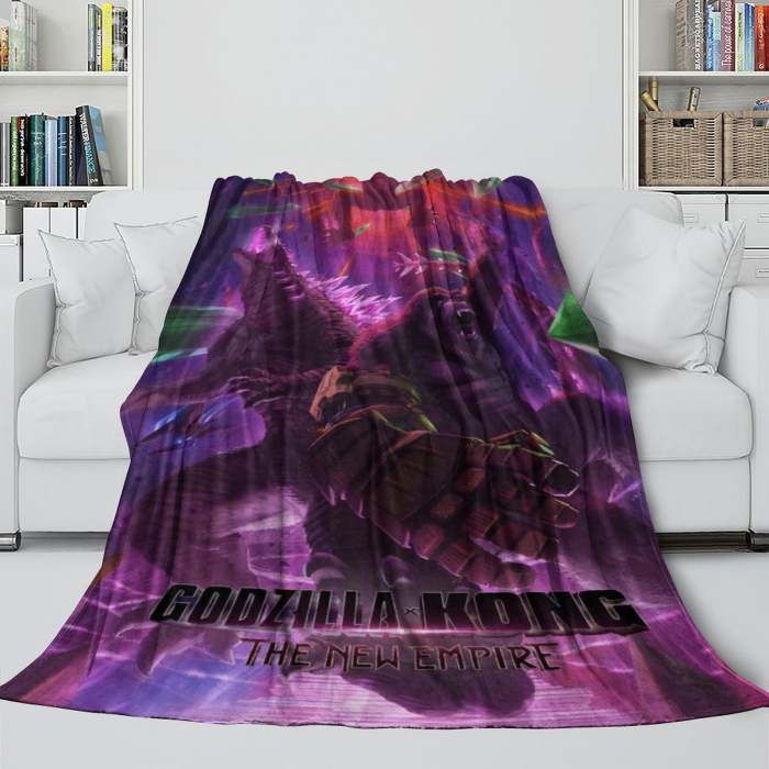 Godzilla X Kong The  Empire Blanket Flannel Fleece Throw