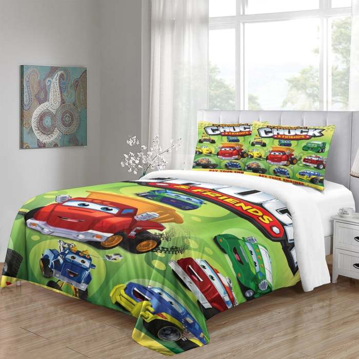 The Adventures Of Chuck And Friends Bedding Set Duvet Cover Without Filler