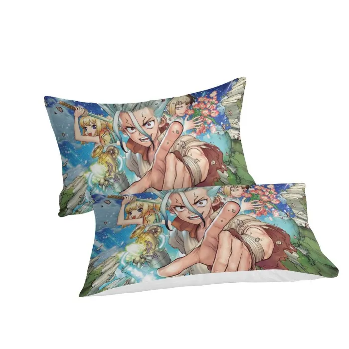 Dr Stone Hd Anime Bedding Set Duvet Cover Without Filler