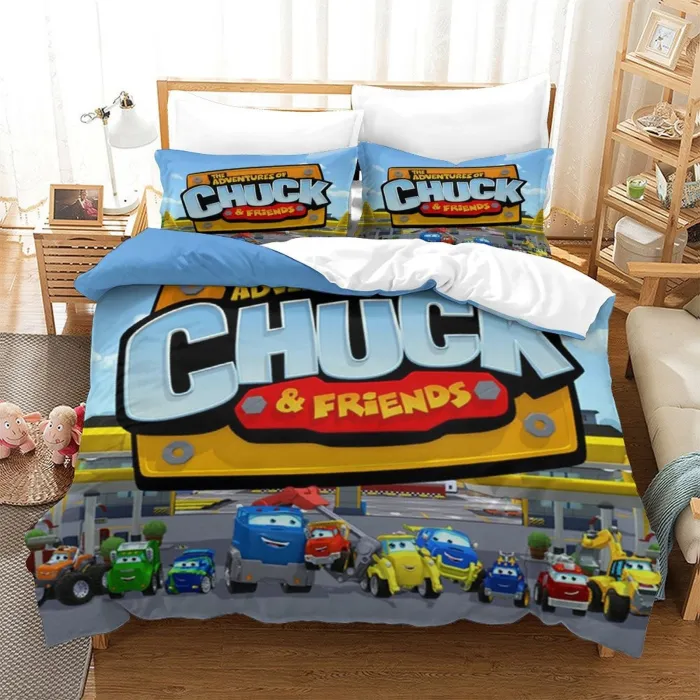 The Adventures Of Chuck And Friends Bedding Set Duvet Cover Without Filler