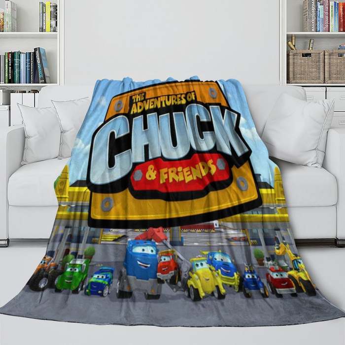 The Adventures Of Chuck And Friends Blanket Flannel Fleece Throw