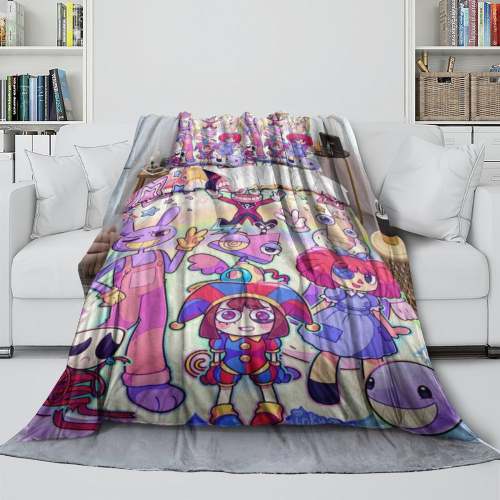 The Amazing Digital Circus Blanket Flannel Fleece Throw Room Decoration