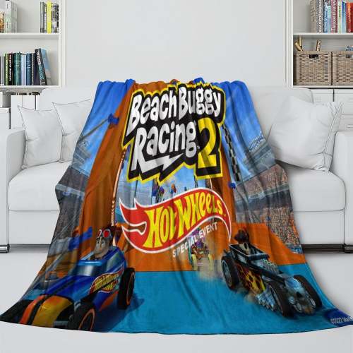 Beach Buggy Racing Blanket Flannel Fleece Throw