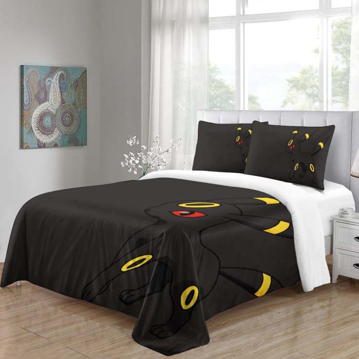 Pokemon Umbreon Bedding Set Duvet Cover Without Filler