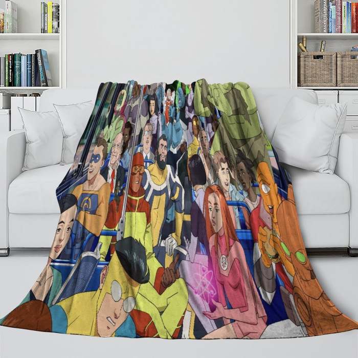 Invincible Blanket Flannel Fleece Throw Room Decoration