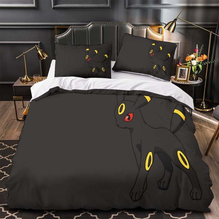 Pokemon Umbreon Bedding Set Duvet Cover Without Filler