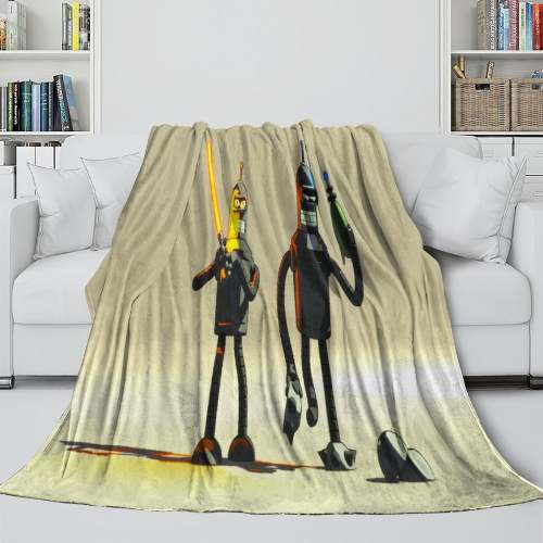 Futurama Blanket Flannel Fleece Throw Room Decoration