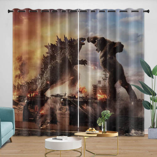 Godzilla X Kong The  Empire Curtains Blackout Window Drapes