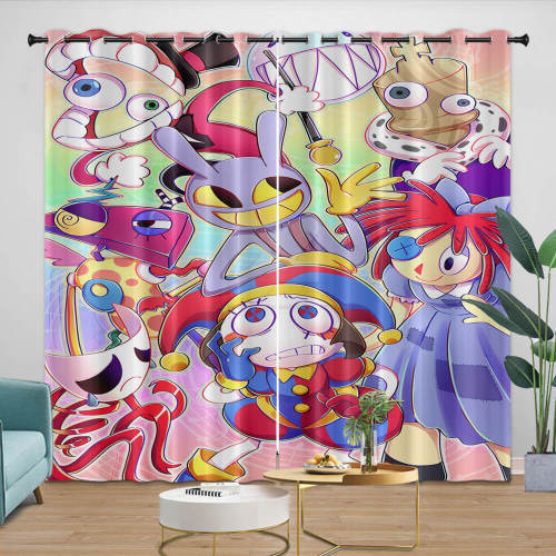 The Amazing Digital Circus Curtains Blackout Window Drapes