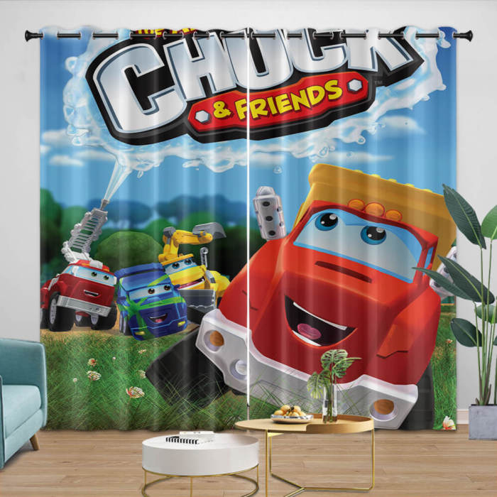 The Adventures Of Chuck And Friends Curtains Blackout Window Drapes