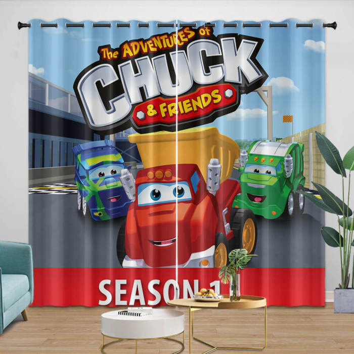 The Adventures Of Chuck And Friends Curtains Blackout Window Drapes