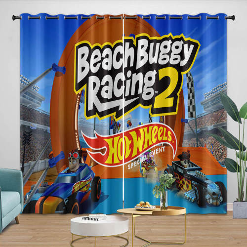 Beach Buggy Racing Curtains Blackout Window Drapes