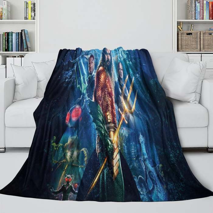 Aquaman And The Lost Kingdom Blanket Flannel Fleece Throw Room Decoration