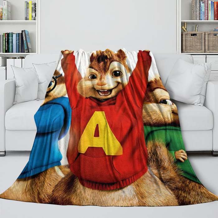 Alvin And The Chipmunks Blanket Flannel Fleece Throw Room Decoration