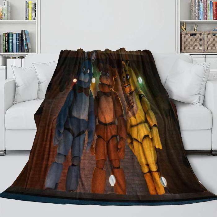 Movie Five Nights At Freddys Blanket Flannel Fleece Throw Room Decoration