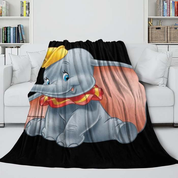 Dumbo Blanket Flannel Fleece Throw Room Decoration