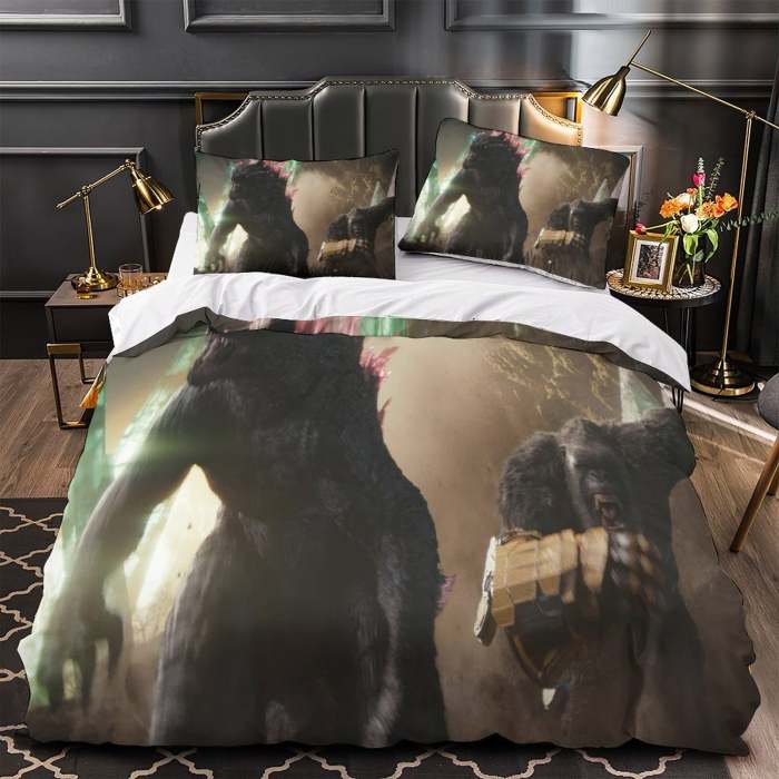 Godzilla Minus One Bedding Set Duvet Cover Without Filler