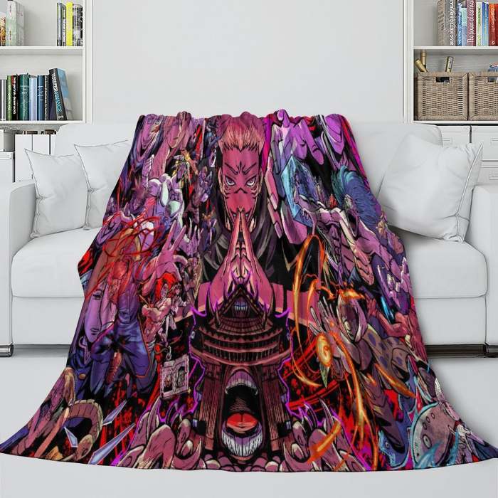 Jujutsu Kaisen Blanket Flannel Fleece Throw Room Decoration