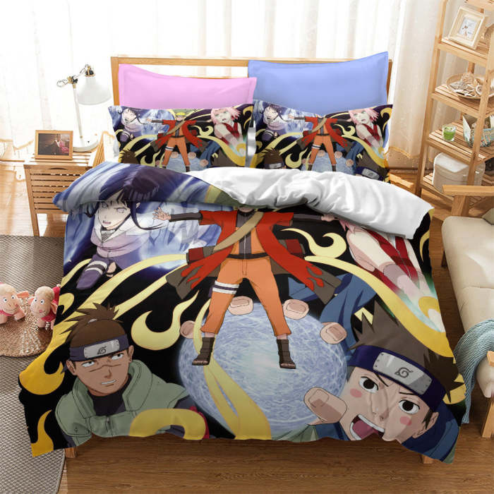 Naruto Uchiha Sasuke Bedding Set Pattern Quilt Duvet Cover Without Filler