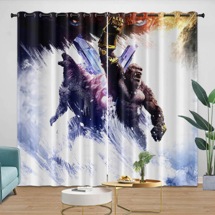 Godzilla X Kong The  Empire Curtains Blackout Window Drapes