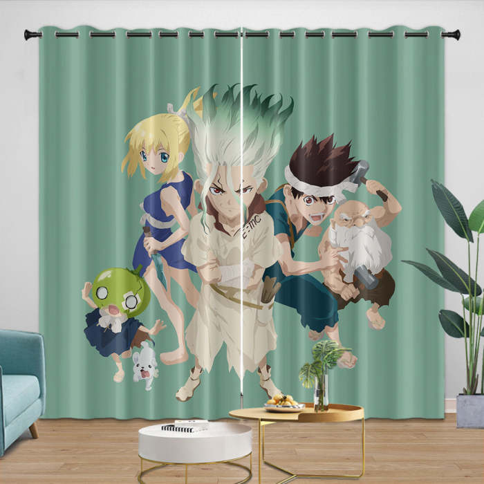 Dr Stone Hd Anime Curtains Blackout Window Drapes