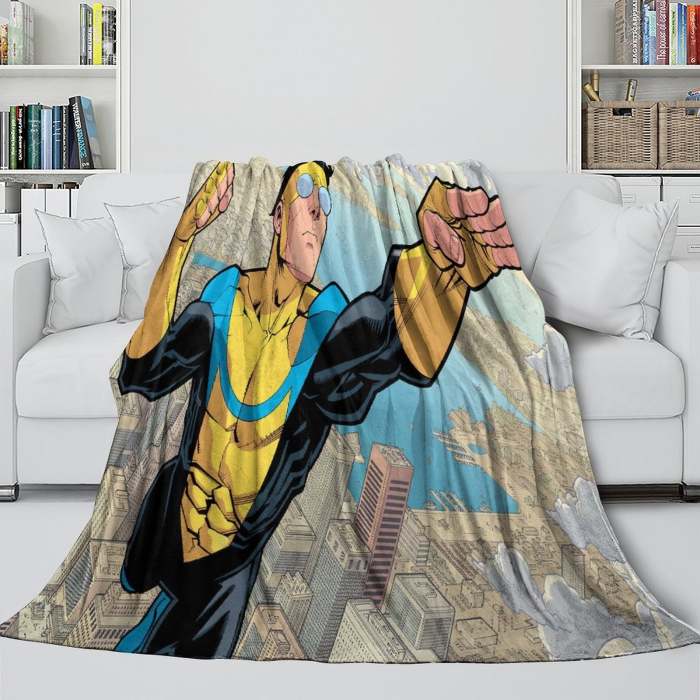 Invincible Blanket Flannel Fleece Throw Room Decoration